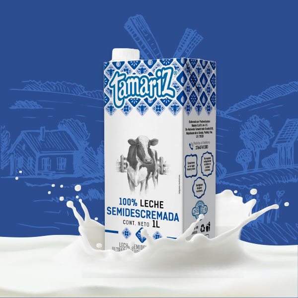 Leche semidescremada