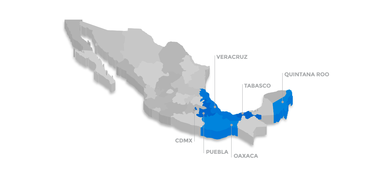 Mapa con territorio Maulec